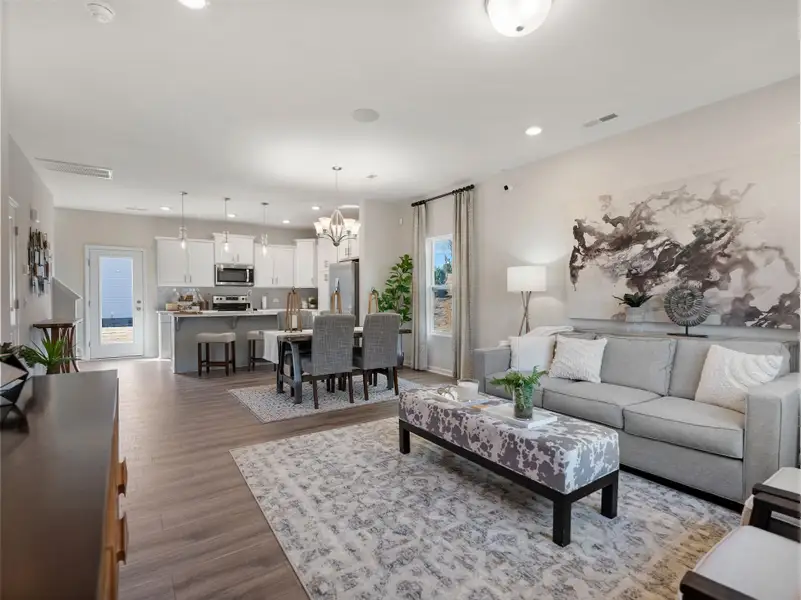 Furnished interior in a model home at Gatehouse Manor in Winston-Salem (Image 13).