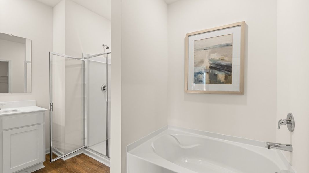 Furnished interior in a model home at Champion's Run in Lithonia (Image 30).