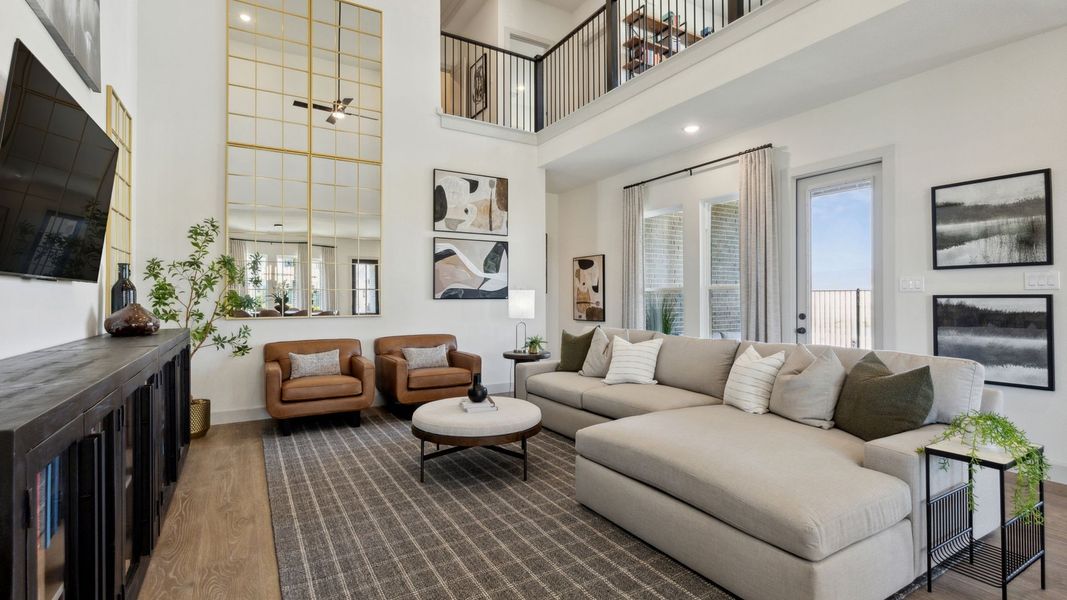 Furnished interior in a model home at Hazelwood 40' Series in Frisco (Image 32). Furnished interior in a model home at Hazelwood 40' Series in Frisco (Image 32).