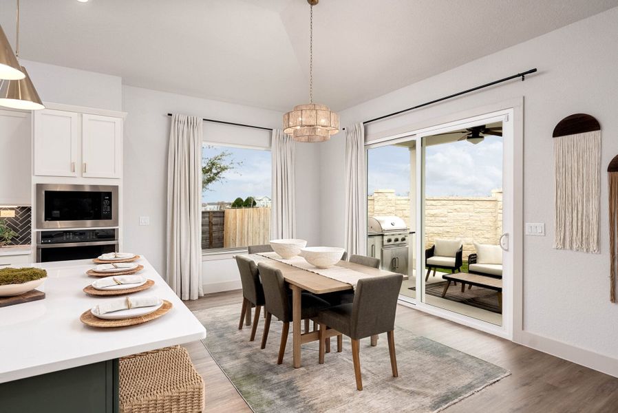 Furnished interior in a model home at Weltner Farms 60’s in New Braunfels (Image 24).