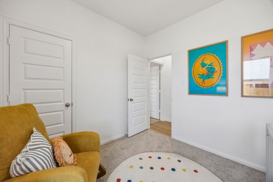 Furnished interior in a model home at Sofi Lakes in Katy (Image 22).