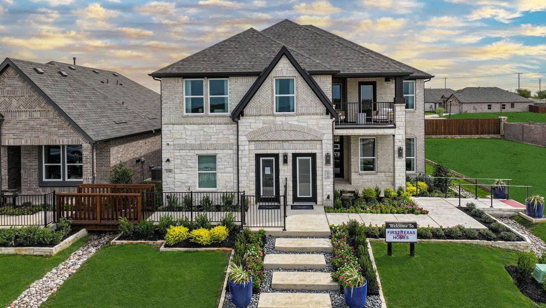 Front exterior of a home in the Edgewood Creek community, located in Celina, TX (Image 2).