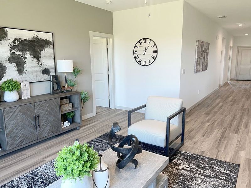 Furnished interior in a model home at Allen Farms in Lubbock (Image 9).