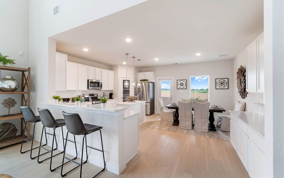 Furnished interior in a model home at Cloud Country in New Braunfels (Image 29).