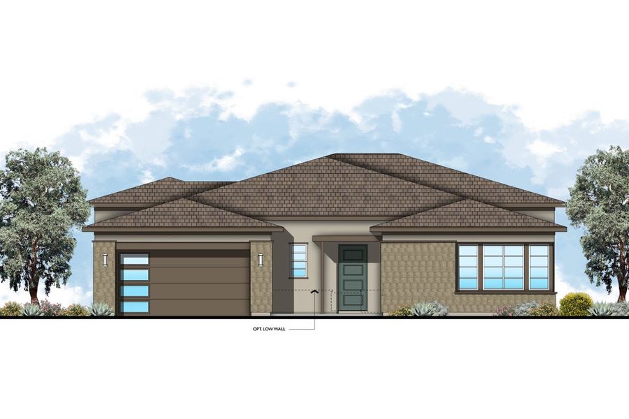 Architectural rendering of home exteriors planned for Hazelwood in Chandler, AZ (Image 4).