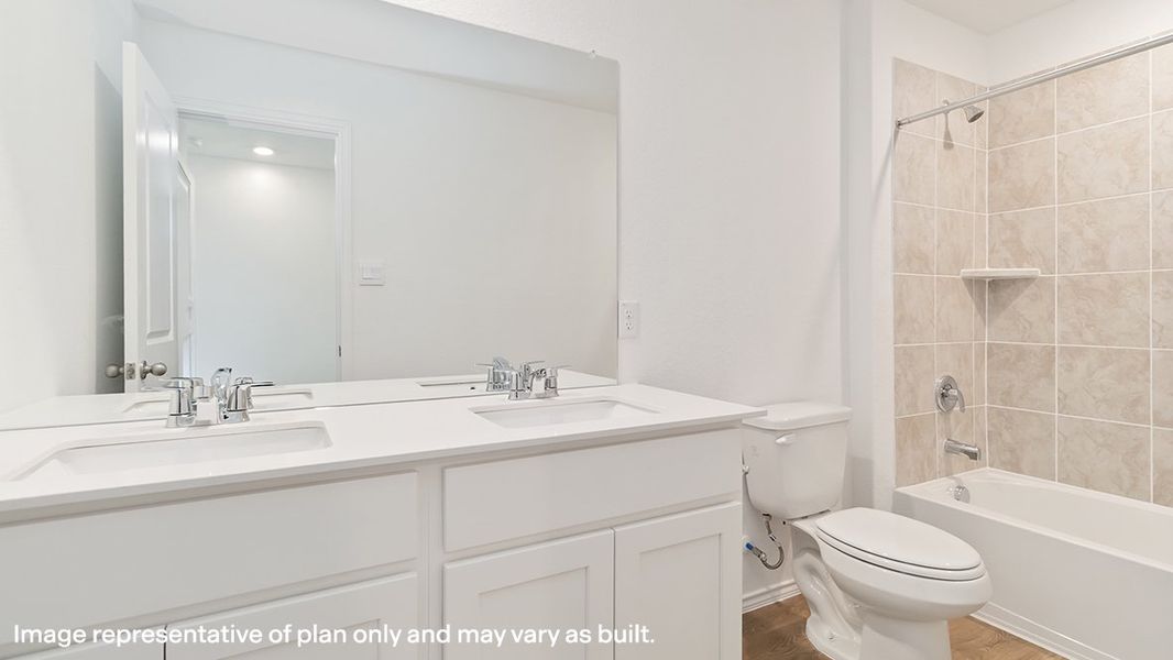 Furnished interior in a model home at Hickory Ridge in Elmendorf (Image 9).