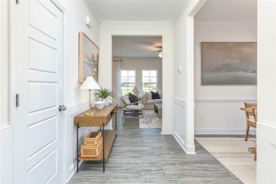Furnished interior in a model home at Royal Pines in Trinity (Image 46).