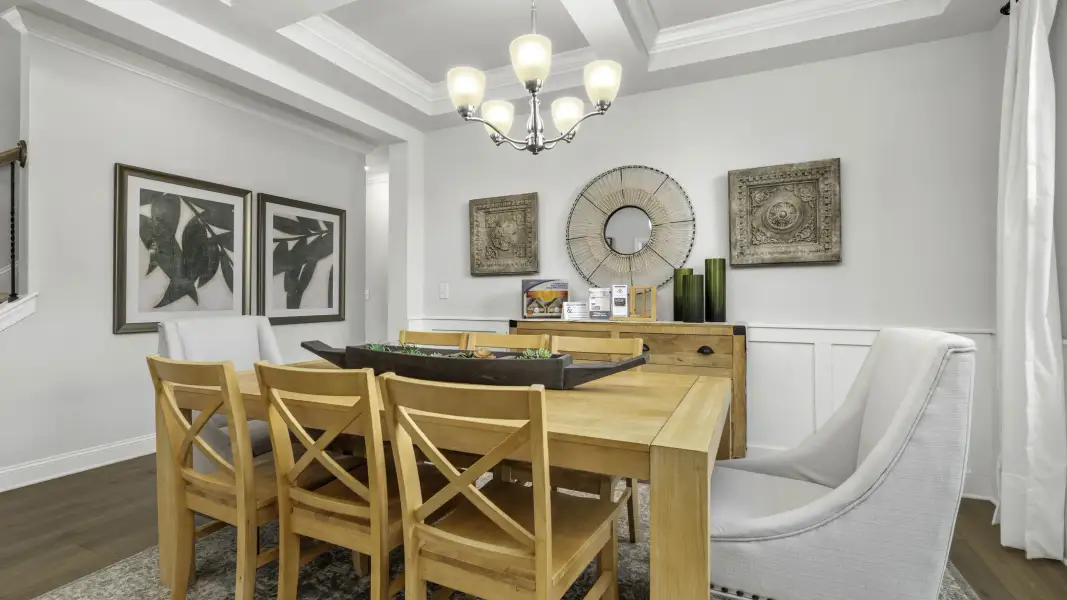 Furnished interior in a model home at Pineview Estates in Greensboro (Image 9).