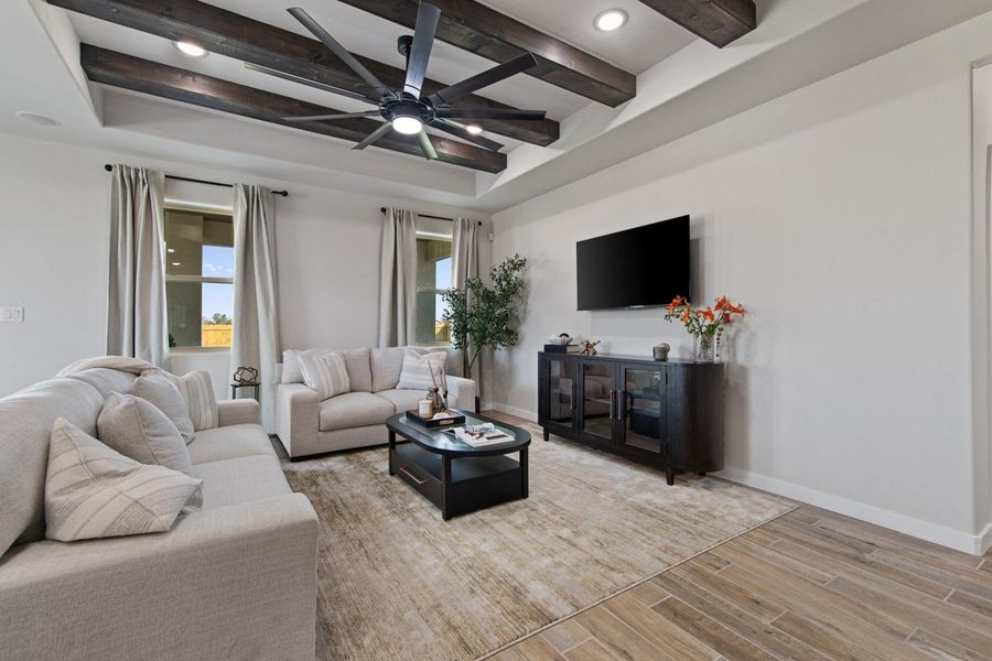 Furnished interior in a model home at Paloma Ranch in Harlingen (Image 30).