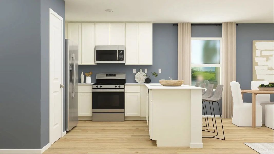 Furnished interior in a model home at Brentwood: Ascent in Davenport (Image 4). Furnished interior in a model home at Brentwood: Ascent in Davenport (Image 4).