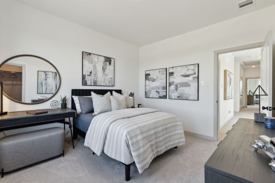 Furnished interior in a model home at The Village at Midtowne in Midlothian (Image 15).