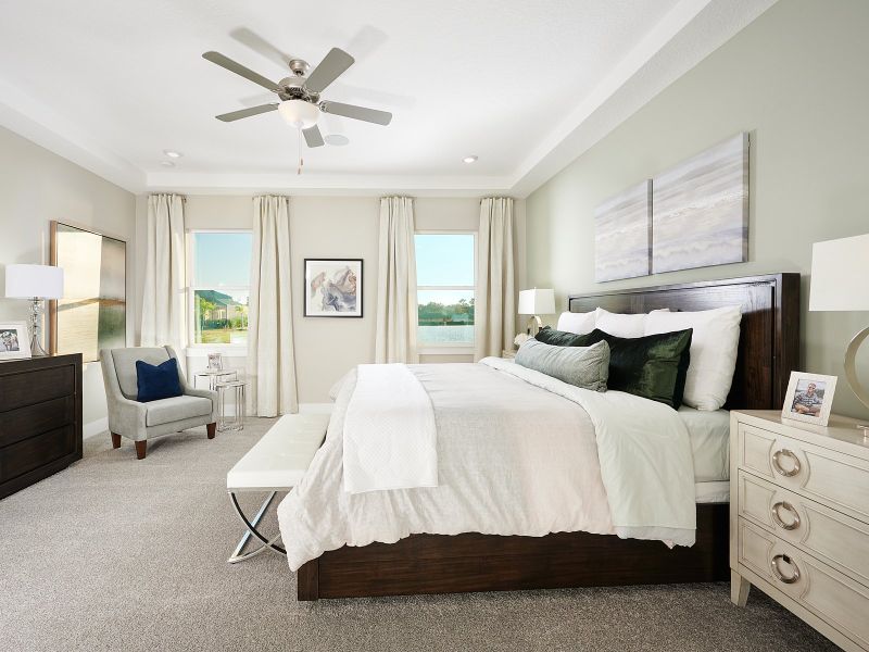 Primary Suite modeled at Savanna at Lakewood Ranch. Primary Suite modeled at Savanna at Lakewood Ranch.