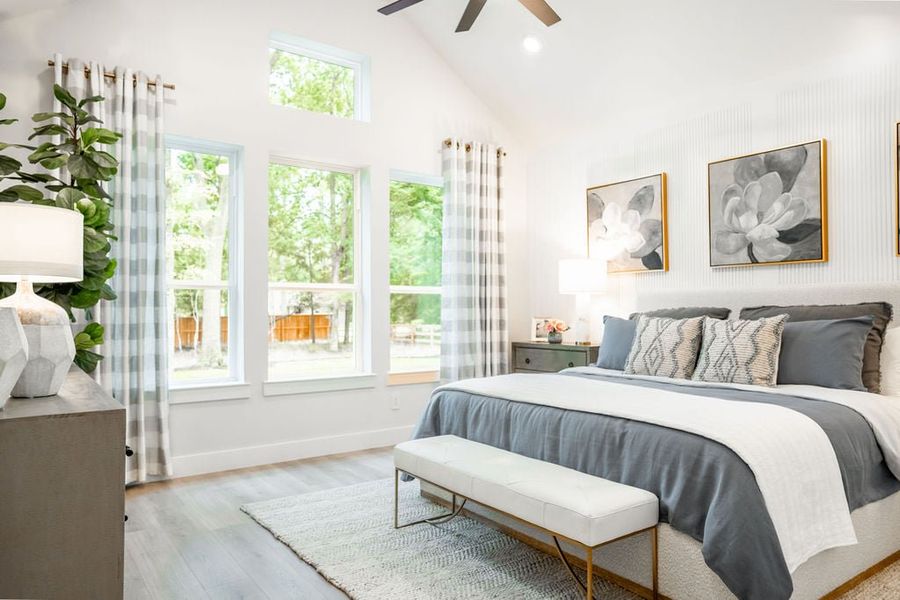 Furnished interior in a model home at Arcadian Estates in Pearland (Image 21).