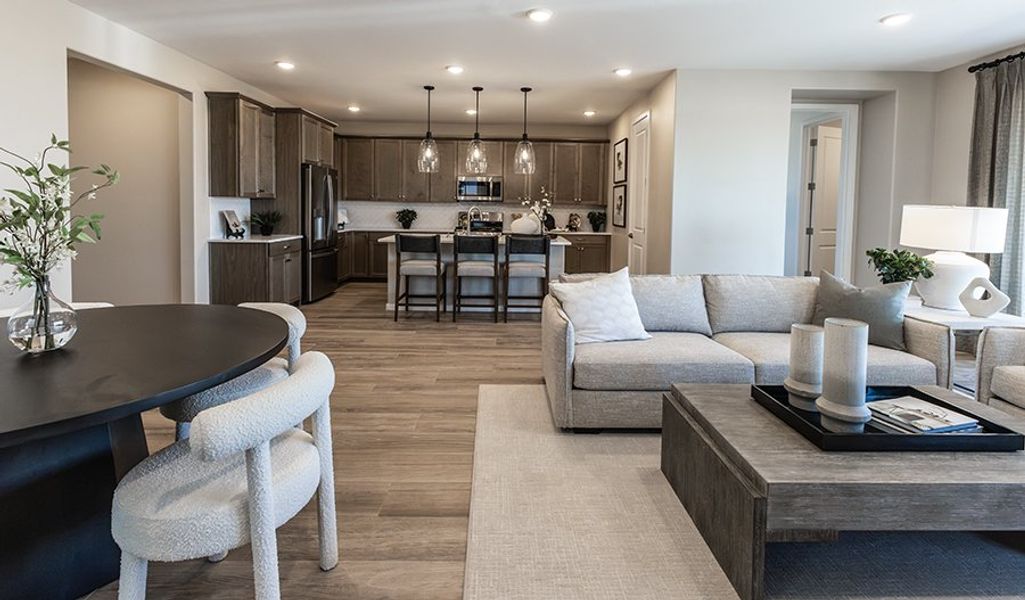 Furnished interior in a model home at Desert Bloom at Monarch in Marana (Image 7).