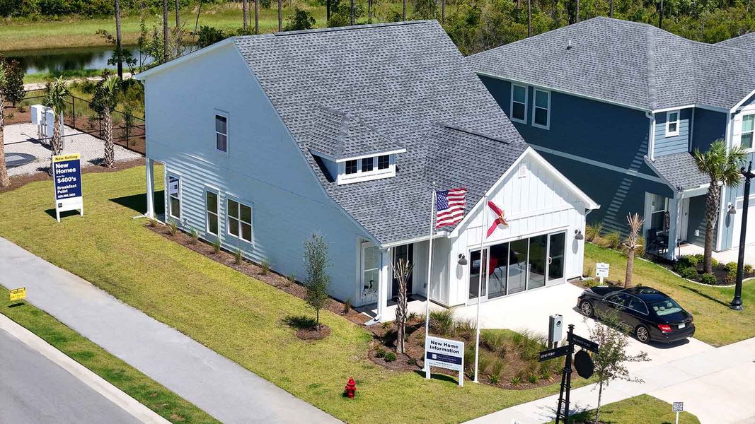 Front exterior of a home in the Breakfast Point East Phase I community, located in Panama City Beach, FL (Image 13). Front exterior of a home in the Breakfast Point East Phase I community, located in Panama City Beach, FL (Image 13).