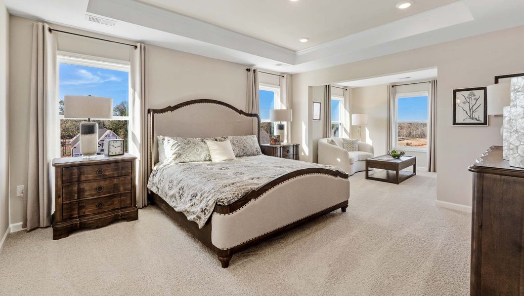 Furnished interior in a model home at Adams Glen in Greenville (Image 23).