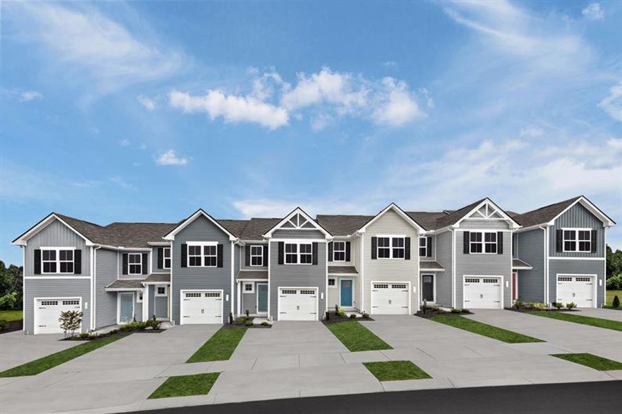 Front exterior of a home in the Stanford Village Townhomes community, located in Lyman, SC (Image 1).