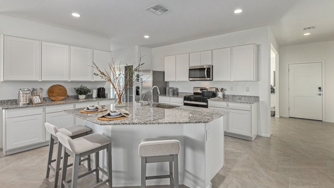 Furnished interior in a model home at Sycamore Vista in Vail (Image 18).