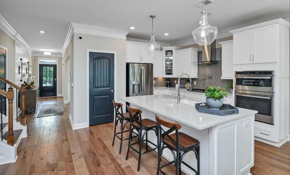 Furnished interior in a model home at Kilburne Village in Greensboro (Image 6).