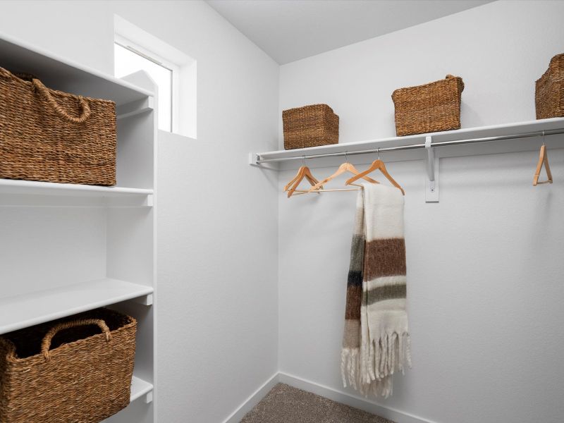 Furnished interior in a model home at Lyric at RidgeGate Townhomes in Lone Tree (Image 6).