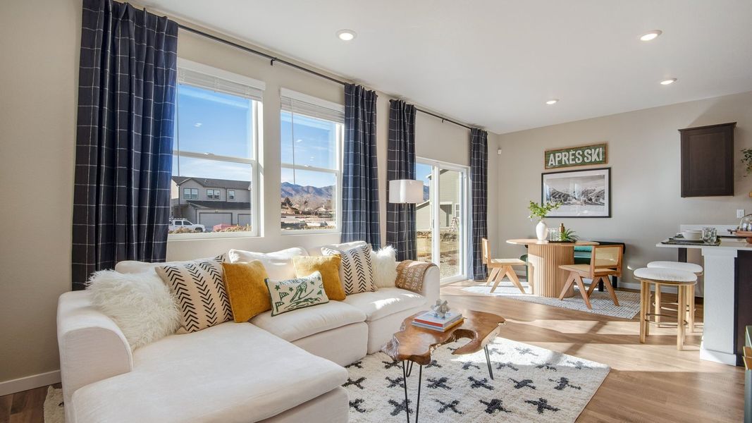 Furnished interior in a model home at Ellston Park in Colorado Springs (Image 7). Furnished interior in a model home at Ellston Park in Colorado Springs (Image 7).