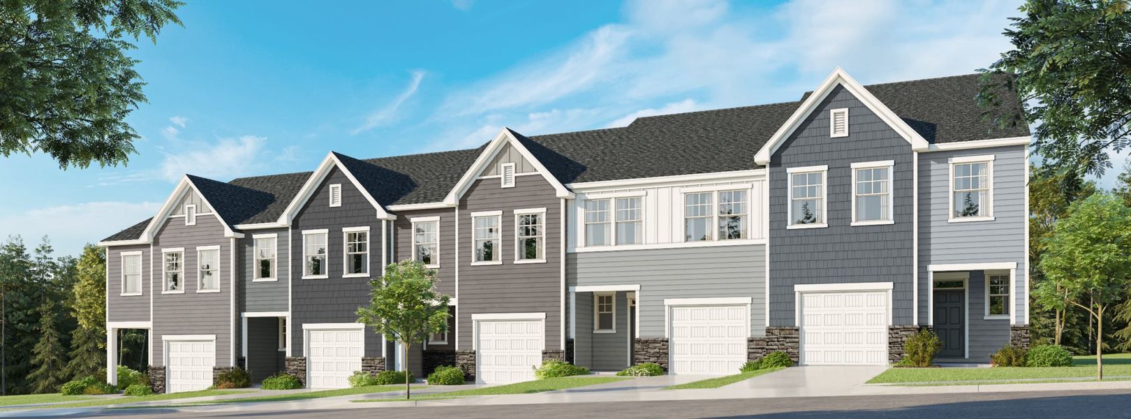 Front exterior of a home in the Triple Crown: Designer Collection community, located in Durham, NC (Image 2).
