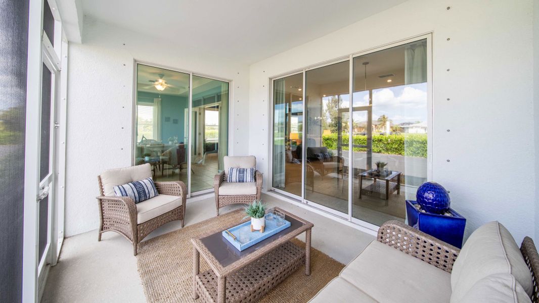 Furnished interior in a model home at Burnt Store in Cape Coral (Image 7). Furnished interior in a model home at Burnt Store in Cape Coral (Image 7).