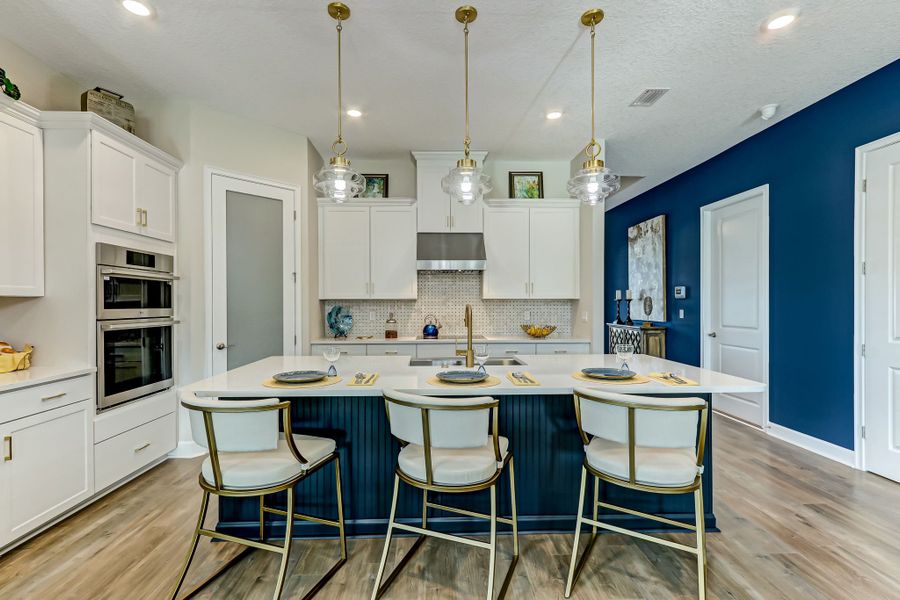 Furnished interior in a model home at Katie Cove in Jacksonville (Image 26).