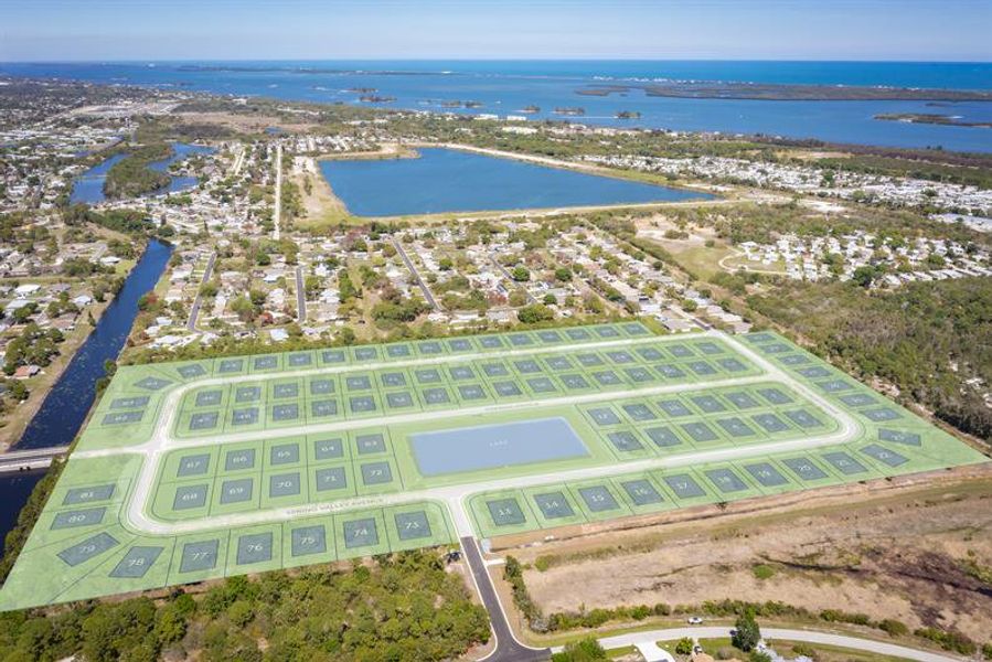 Rare along Florida’s coast, this community offers spacious homesites and select water views.