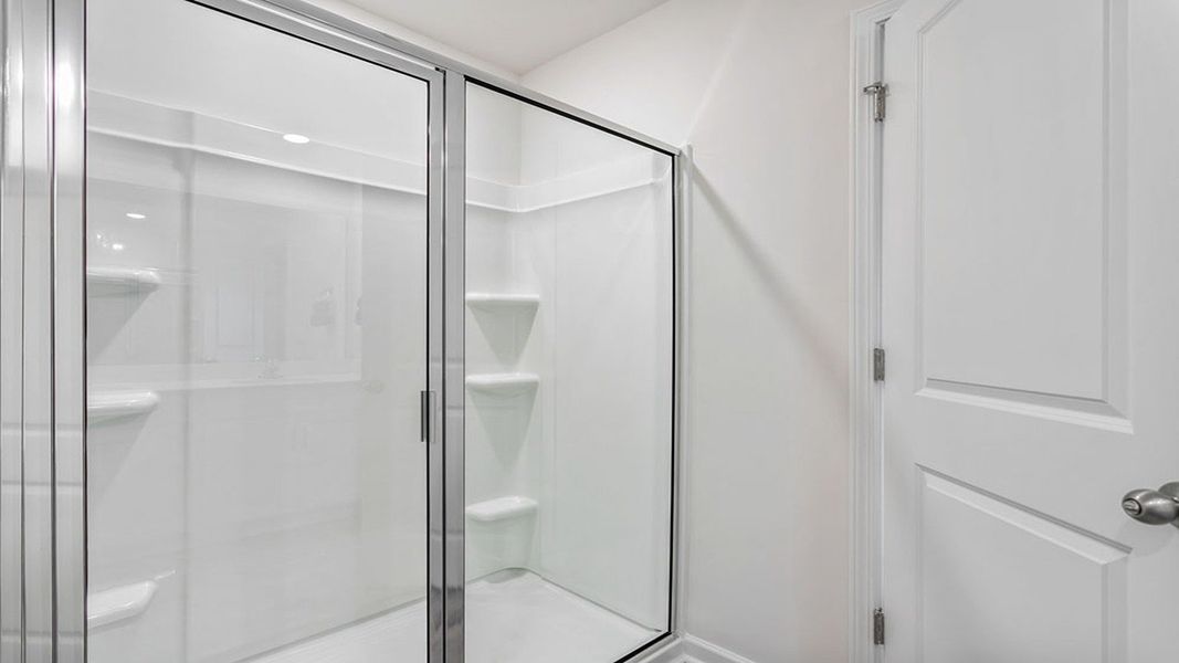 Furnished interior in a model home at The Townes at Brookhaven in Greensboro (Image 14).