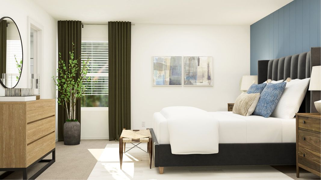 Furnished interior in a model home at Southton Meadows: Belmar Collection in San Antonio (Image 12).