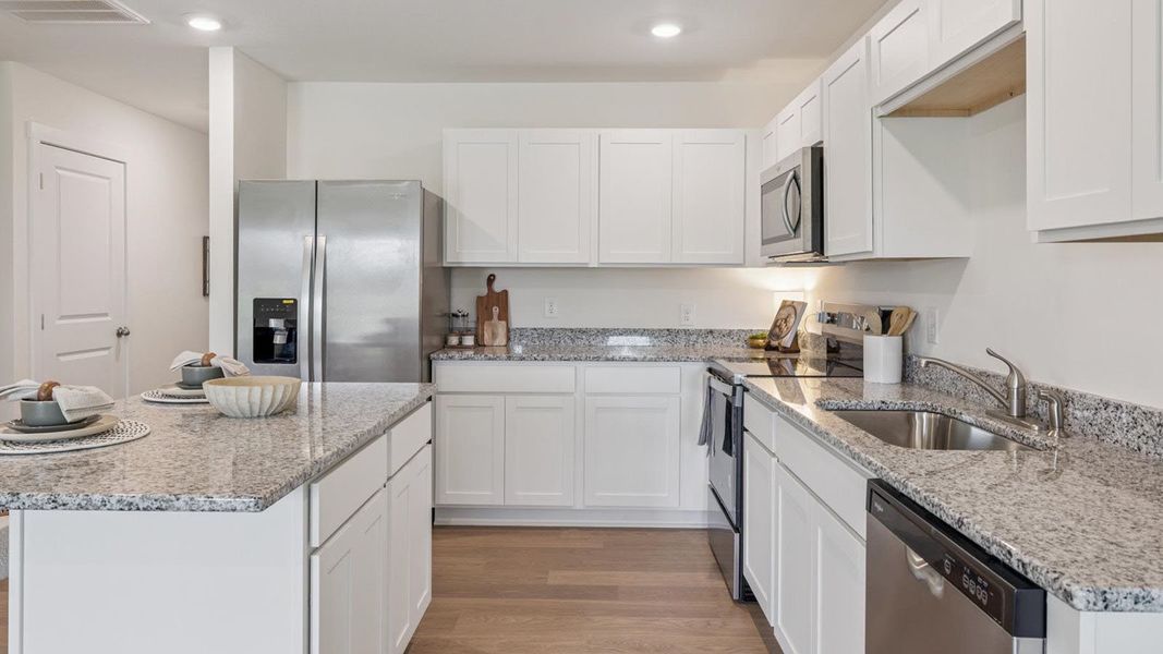 Furnished interior in a model home at Highland View in Seymour (Image 6).