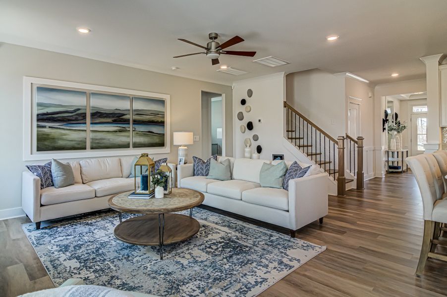 Furnished interior in a model home at Verona in Burlington (Image 7).