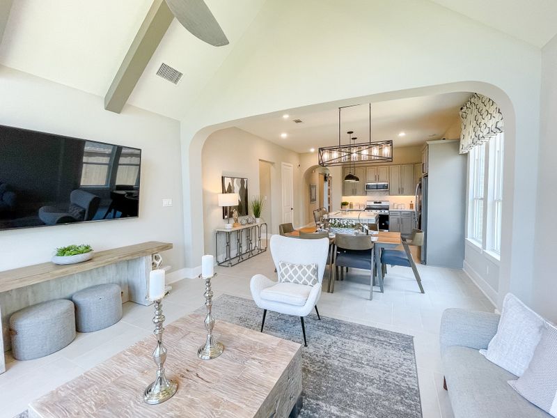 Furnished interior in a model home at Candela – 40' in Richmond (Image 4).