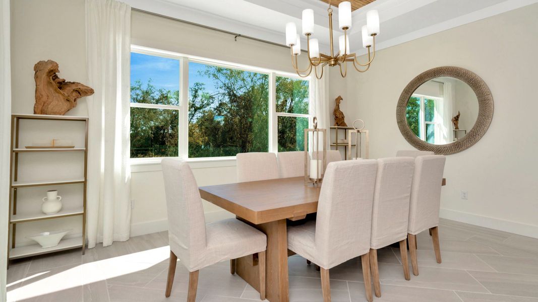 Furnished interior in a model home at Serengeti in Spring Hill (Image 28).