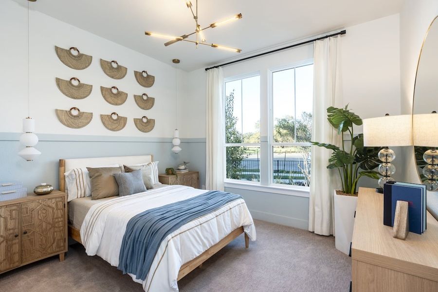 Furnished interior in a model home at Persimmon in Buda (Image 21).