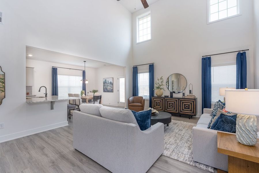 Furnished interior in a model home at Kerns Ridge in Salisbury (Image 7). Furnished interior in a model home at Kerns Ridge in Salisbury (Image 7).