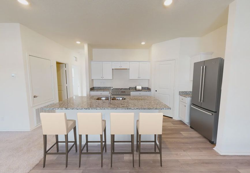 Furnished interior in a model home at Spring Creek Trails in Magnolia (Image 6).