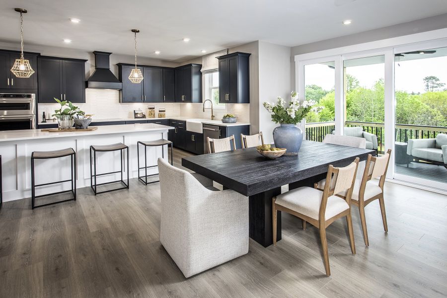 Furnished interior in a model home at Hopewell Reserve: Hopewell - 40' Value in Cumming (Image 5).