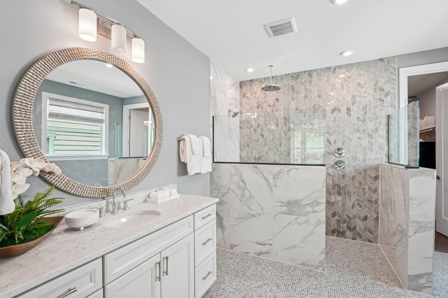 Furnished interior in a model home at The Meadows Collection at Serenity in Fuquay Varina (Image 19).