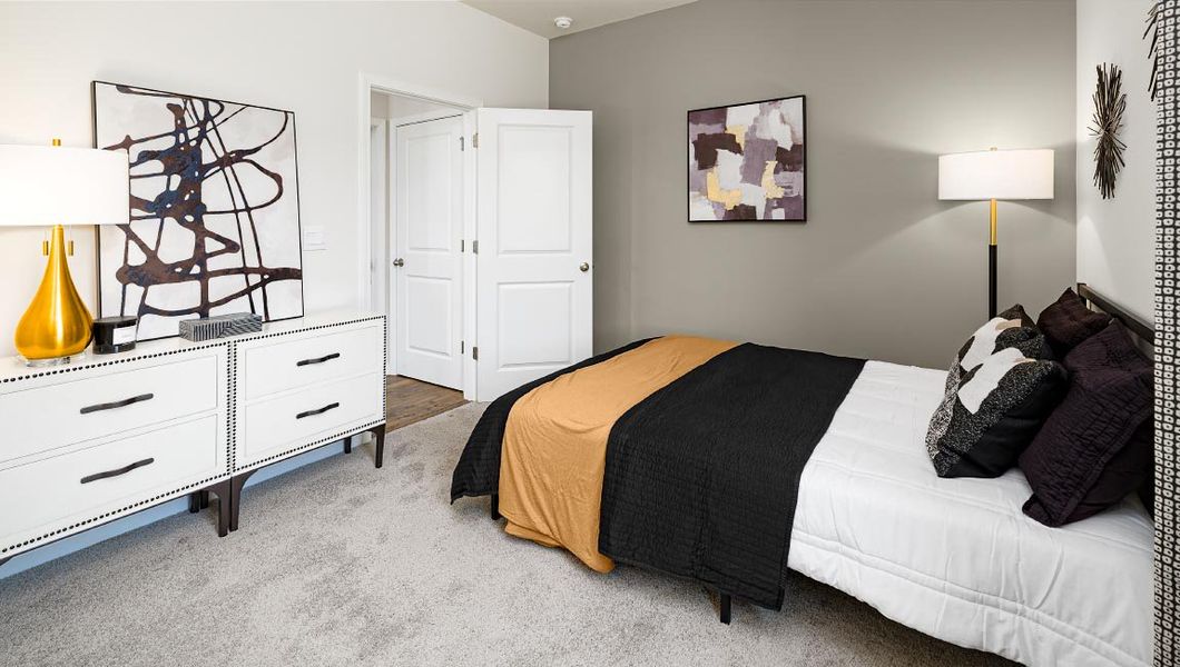 Furnished interior in a model home at Brandon Creek in Gastonia (Image 22).