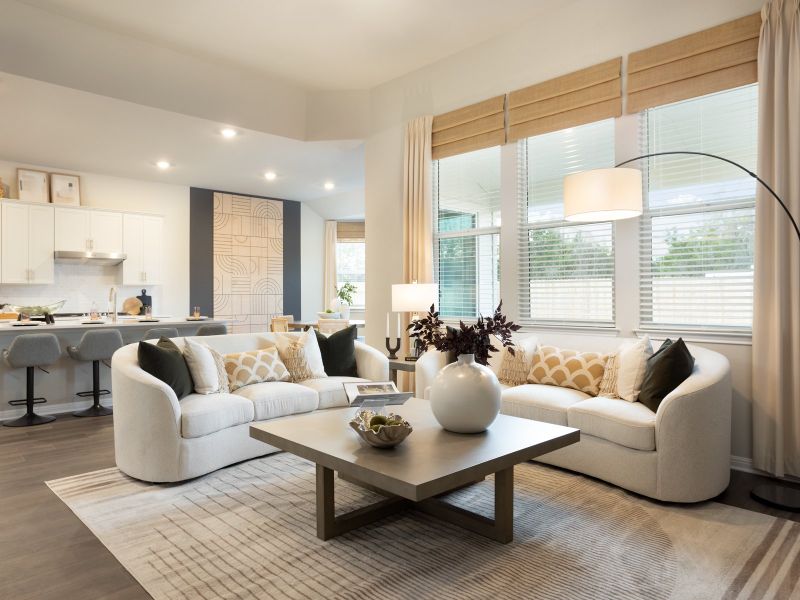 The open concept first floor is great for bringing together famly and friends.