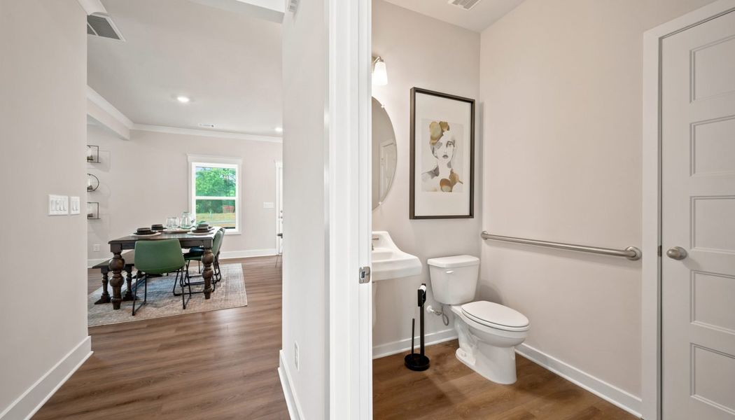 Furnished interior in a model home at Greenefield in Cartersville (Image 9).