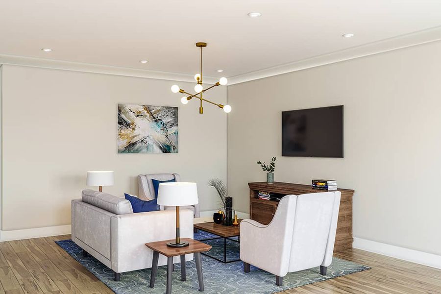 Furnished interior in a model home at Chatham Park in Pittsboro (Image 31).