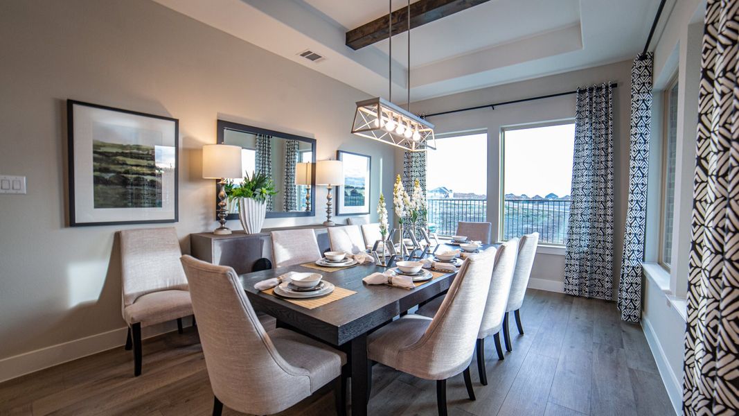 Furnished interior in a model home at Ladera at the Reserve at Mansfield in Mansfield (Image 8).