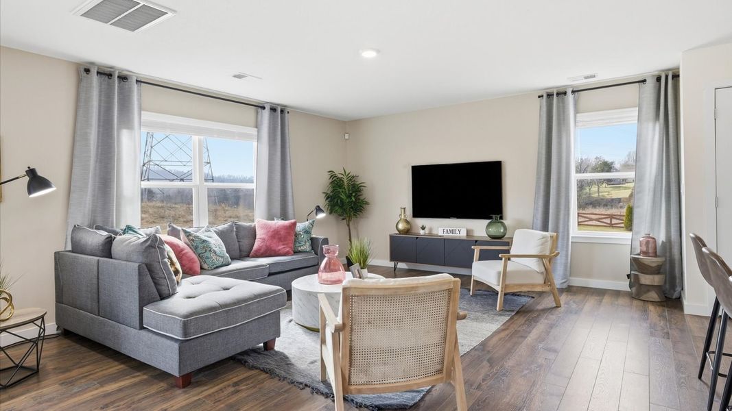 Furnished interior in a model home at Belhaven in Knoxville (Image 17).