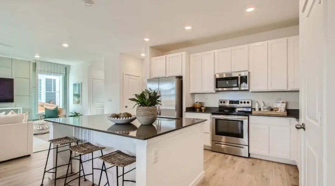 Furnished interior in a model home at Timber Lark in Fort Collins (Image 8). Furnished interior in a model home at Timber Lark in Fort Collins (Image 8).
