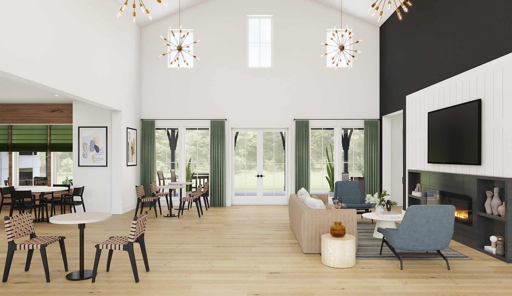 Furnished interior in a model home at Encore at Rye Ranch – Traditions in Parrish (Image 13).
