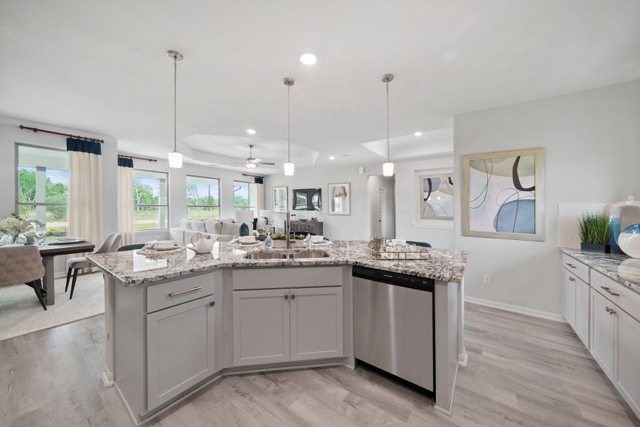 Furnished interior in a model home at Southfork Ranch in Sealy (Image 5).
