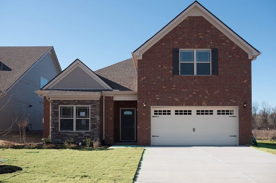 4 Sides Brick with Stone Accents 4 Sides Brick with Stone Accents